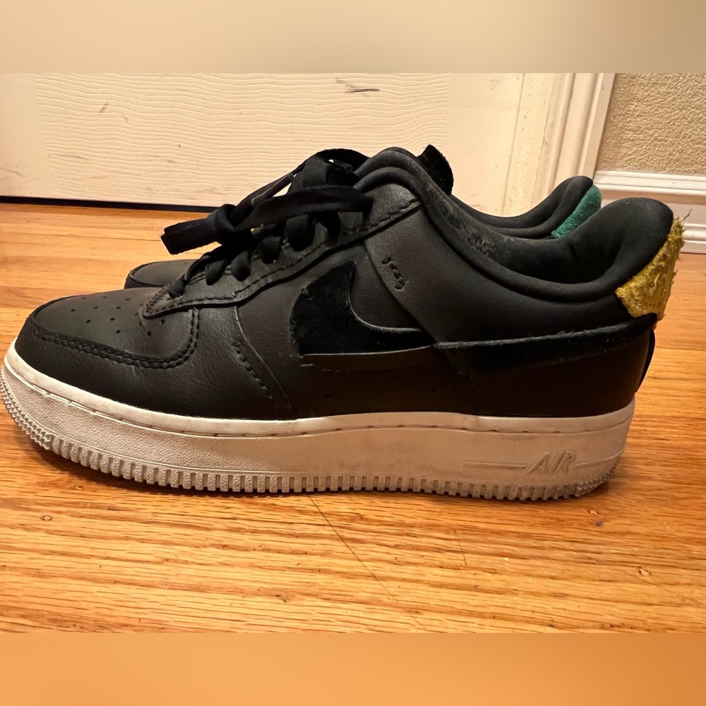 Nike Air Force 1 LX inside out black sneaker